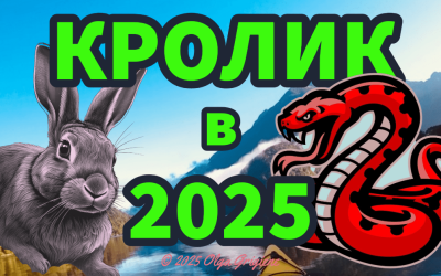 Кролик в 2025 году Змеи